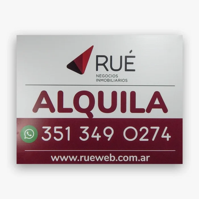 PROMO - Carteles Inmobiliarios 100 x 66 cm (x10 unidades) [ENVÍO GRATIS]